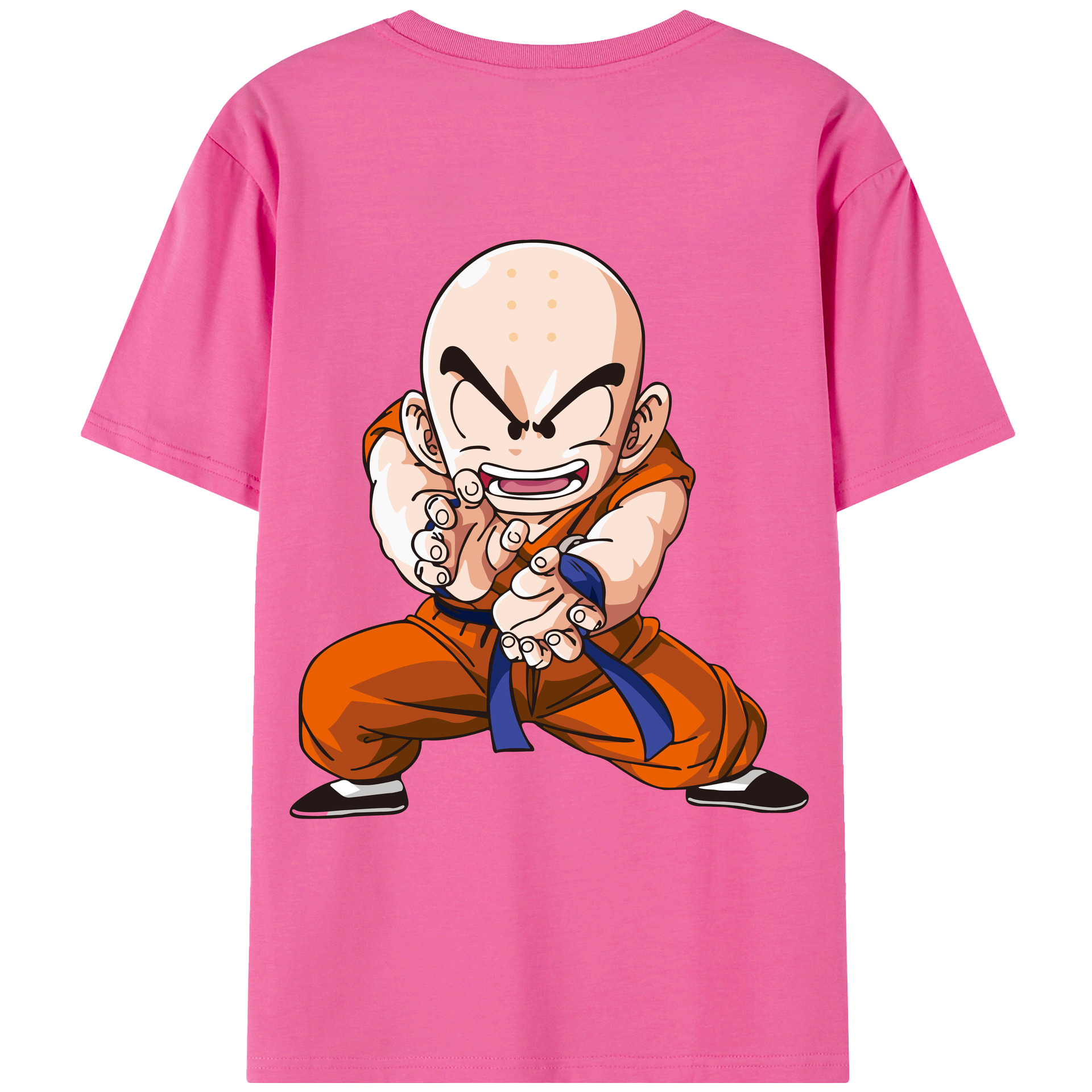 （画像用） ドラゴンボール クリリン DRAGON BALL krillin レディース半袖Tシャツ(バックプリント)